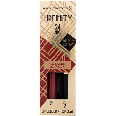 Max Factor Lipfinity 24HRS Lip Colour Dlhotrvajúci rúž s balzamom 135 Levish Glamour 4,2 g