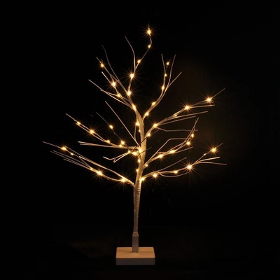 Solight LED zimní stromek 50x LED 60cm 3xAA 1V247