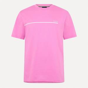 Boss Тениска Boss Mens BOSS Bodywear Short Sleeve Soft Knit T-Shirt (Stormfish) - Bright Pink 670