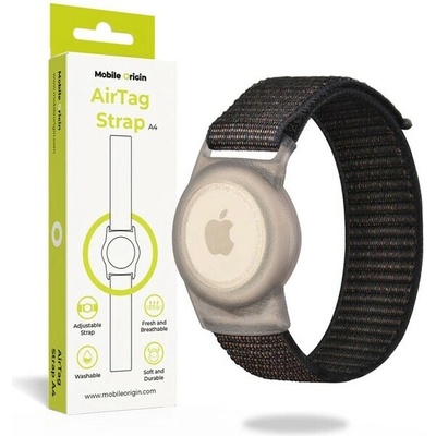 Mobile Origin AirTag Strap remienok čierny FRL-ATSTR-BLK