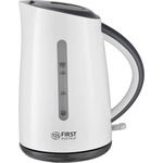 First Austria Електрическа кана first fa-5417-5-wi, Мощност 2200 w, Капацитет 1.7 л, Контейнер от инокс, Скрит нагревател, Видимо ниво на водата, Филтър, Бял (el-005417-5-wi) Електрически кани
