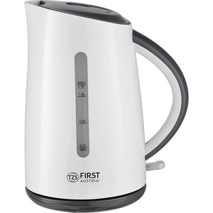 First Austria Електрическа кана first fa-5417-5-wi, Мощност 2200 w, Капацитет 1.7 л, Контейнер от инокс, Скрит нагревател, Видимо ниво на водата, Филтър, Бял (el-005417-5-wi) Електрически кани