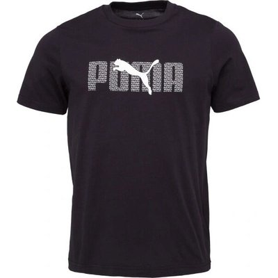 Puma ESSENTIALS LOGO LAB TEE Pánské triko černá – Zboží Dáma