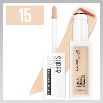 Maybelline SuperStay Active Wear Korektor s vysokým krytím 15 Light 10 ml – Zboží Mobilmania