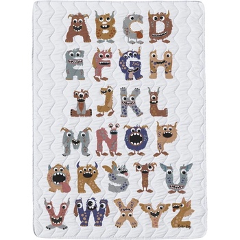 Butter Kings Олекотени одеяло и калъфка за възглавница в комплект от памучен сатен 140x200 cm - Butter Kings (ZDD5_educative_blanket)