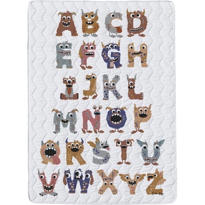 Butter Kings Олекотени одеяло и калъфка за възглавница в комплект от памучен сатен 140x200 cm - Butter Kings (ZDD5_educative_blanket)