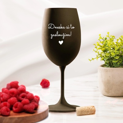 Ahome Sklenice na víno Dneska si to zasloužím 450 ml