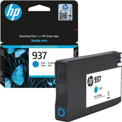 HP 937 4S6W2NE оригинална мастилена касета (циан) (ohi 4s6w2ne-937c 15625)