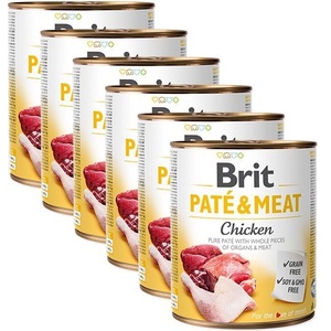 Brit Консерва Brit Paté & Meat Пиле 6 x 800 г