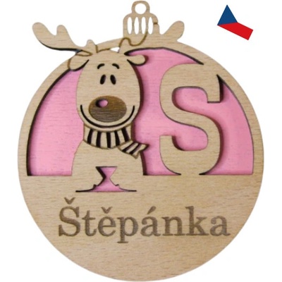 JH WoodArt Vánoční ozdoba na míru modrá 1 ks