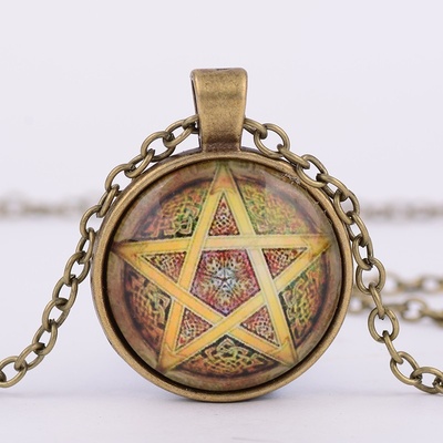 Origoska Řetízek supernatural (lovci duchů) pentagram PT13 Bronzová