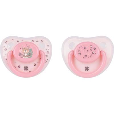 KikkaBoo Силиконови залъгалки KikkaBoo - Savanna, Pink, 0-6 месеца, 2 броя (31303010042)