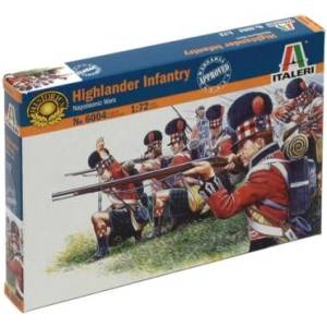 Italeri Комплект модел фигури 6004 - НАПОЛ. ВОЙНИ: ХАЙЛАНДЪР ПЕХОТА (1815) (1: 72) (33-6004)