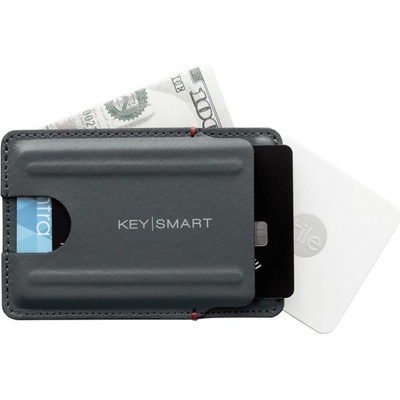 Slim Wallet peňaženka ultra tenká a odolná kožená peňaženka na 6 kariet sivá