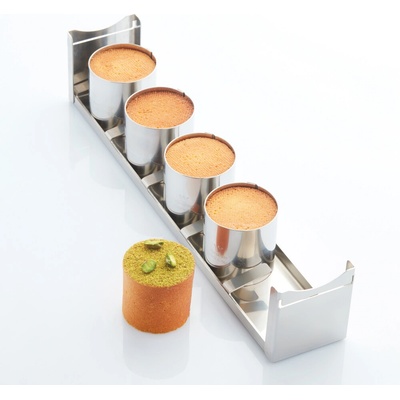 MARTELLATO FORMA NA TRAVEL CAKE CYLINDER pr.6cm v. 6cm 170 ml v setu 5ks s podnosem