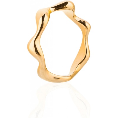 Franco Bene Bulky nepravidelný prsten pozlacený 662