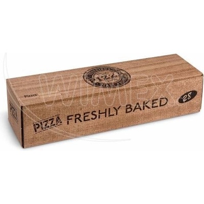 Wimex Krabica na pizzu mikrovlnitá lepenka Roll-up kraft 28 x 8 x 7 cm 10