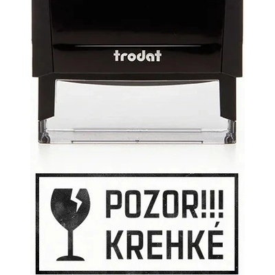 Trodat 4925 Pozor krehké pečiatka