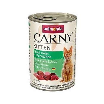 Animonda Carny Kitten вкус: говеждо, пилешко и заешко 400 г