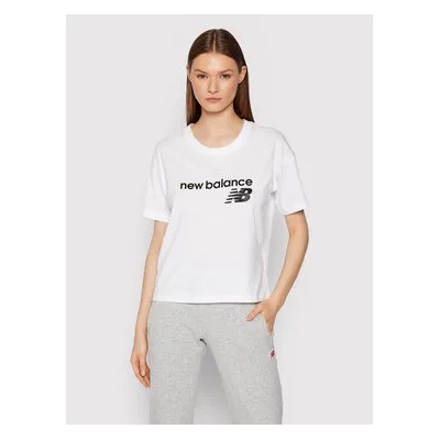 New Balance Тишърт WT03805 Бял Relaxed Fit (WT03805)