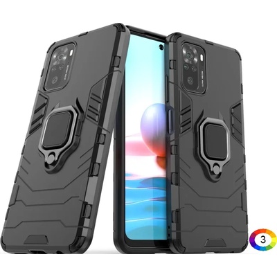 Xiaomi Redmi Note 10 4G Удароустойчив Ring Holder Калъф и Протектор