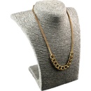 Elementrix Dekolt na šperky provázkový 22cm šedý