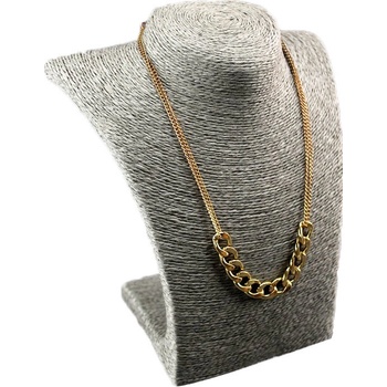 Elementrix Dekolt na šperky provázkový 22cm šedý