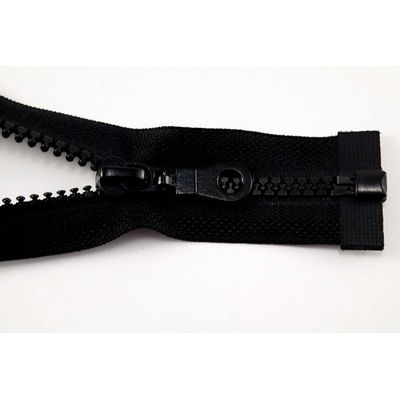 Deliteľný kostený zips - dĺžka (30 - 95 cm) - rôzne farby 75 cm Čierna