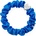 By Eloise London Silk Scrunchie Silver Heart Ластик за коса за жени цвят Royal Blue