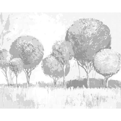 ZUTY Bodkovanie - LISTNATÝ LES Rámovanie: vypnuté plátno na rám, Rozmer: 40x50 cm