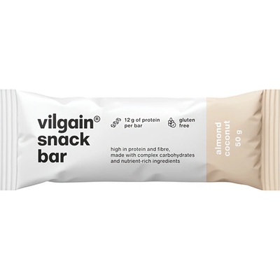 Vilgain Snack Bar mandle s kousky kokosu 50 g