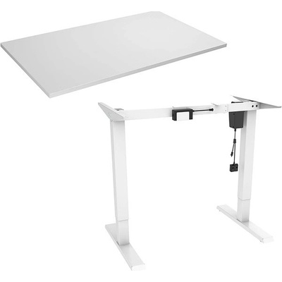 AlzaErgo Table ET2.1 bílý + deska TTE-12 120 x 80 cm bílý laminát