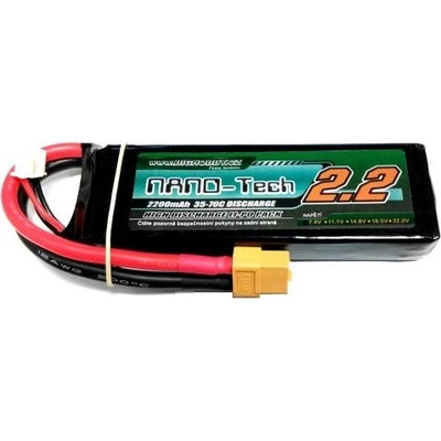 Bighobby-Nano Tech Li-pol baterie 2200mAh 2S 35C 70C -NANO Tech