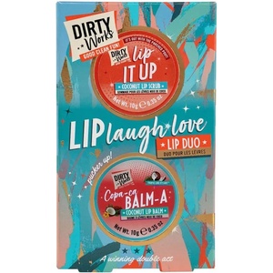 Dirty Works Подаръчен комплект Lip laugh love, 2 части - ozone
