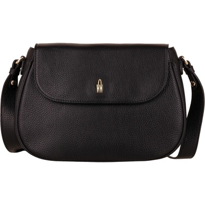 Wojewodzic Čierna kožená crossbody kabelka 31967/FD01/Z