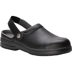 Portwest steelite safety clog sb ae wru fw82 / Предпазен сандал sb ae wru - черен 34 (fw82bkr34)