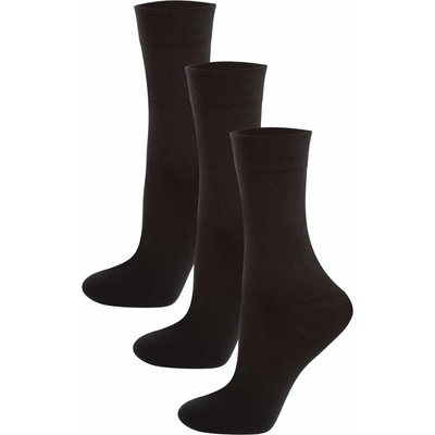 Italian Fashion 3 PACK Vysoké M01 bavlna Čierna
