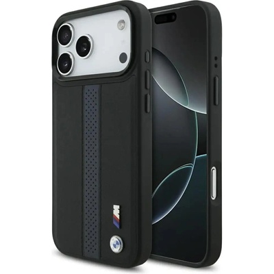 BMW M Perforated Stripe Logo MagSafe Case за iPhone 17 Pro Max - син