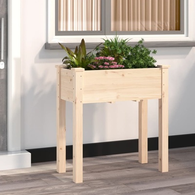 Petrashop Truhlík s vložkou hnědý 71 x 37 x 76 cm masivní jedlové dřevo