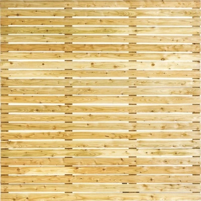 Drevený plot Rhombus 180 x 180 cm smrekovec prírodný