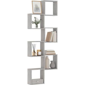 vidaXL стенни кубчета 6 бр. сиви сонома 30x15x30 см (815884)