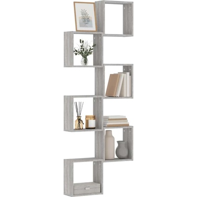 vidaXL стенни кубчета 6 бр. сиви сонома 30x15x30 см (815884)
