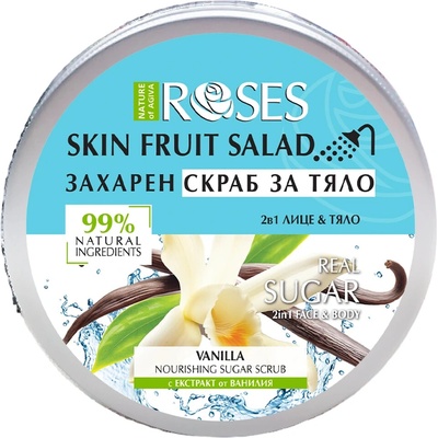 Nature of Agiva 2v1 cukrový peeling s vanilkou 200 ml