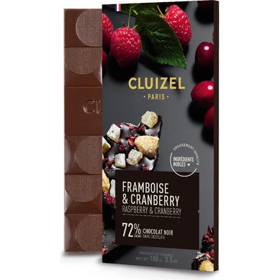 Michel Cluizel Noir 72% Framboise & Cranberry 100 g