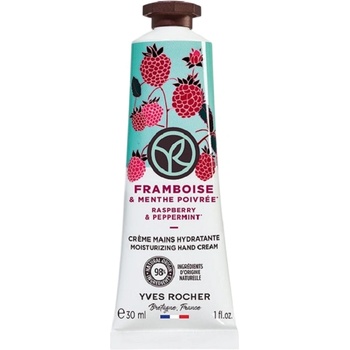 Yves Rocher Bain Nature Крем за ръце, малина и мента, 30 ml