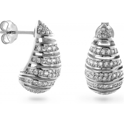Again Jewelry Fashion strieborné náušnice s kubickými zirkónmi AJNS0054