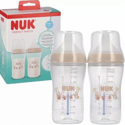 Nuk lahev sada monkey PM 10225345 1/3 2 x 260 ml