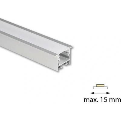 ML-761.005.74.2 Vestavný hliníkový profil VF, 35x25mm, včetně mléčného difuzoru, 2m