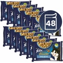 Felix Sensations Sauces s treskou a sardinkami v omáčce 48 x 85 g