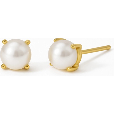 SARINES Zlaté náušnice s perlou S1131